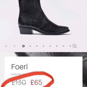 Aldo foeri black crocodile Chelsea boot 7.5